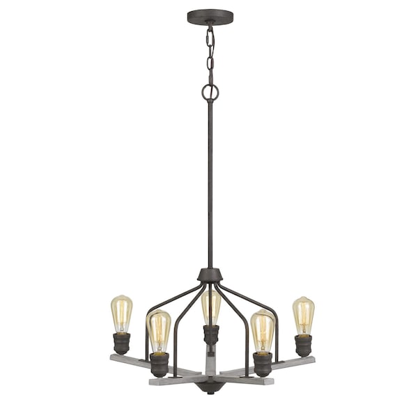 Corning Metal Chandelier (Edison Bulbs Not Included)